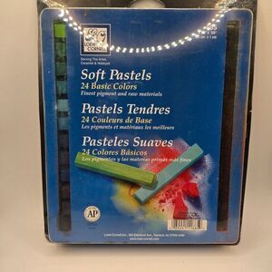 Loew-Cornell Soft Pastels Set 24 Basic Colors High-Quality Pigments For Artists